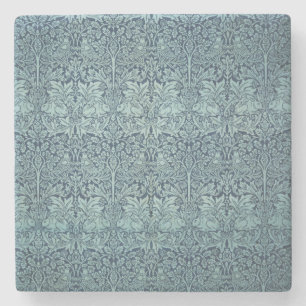  Floral Birds William Morris Brer Rabbit Stenen Onderzetter