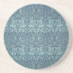  Floral Birds William Morris Brer Rabbit Zandsteen Onderzetter