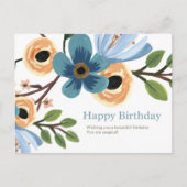 Floral Birthday  Briefkaart (Voorkant)