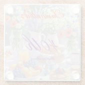 Floral Birthday Brunch Glazen Onderzetter (Achterkant)