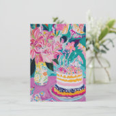 Floral Birthday Card (Staand voorkant)