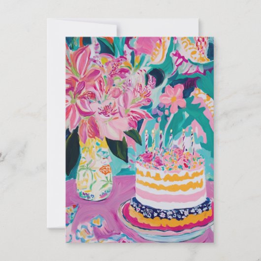 Floral Birthday Card (Voorkant)