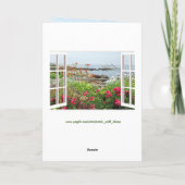 Floral Birthday Card Afbeelding UW perfecte dag Kaart (Achterkant)