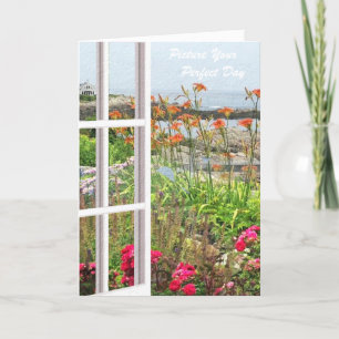 Floral Birthday Card Afbeelding UW perfecte dag Kaart