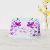 Floral Birthday Card Kaart (Gele Bloem)