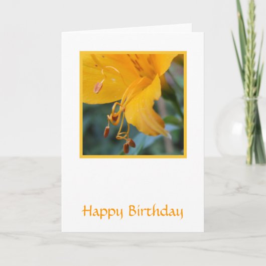 Floral Birthday Card Kaart (Voorkant)