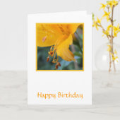 Floral Birthday Card Kaart (Gele Bloem)