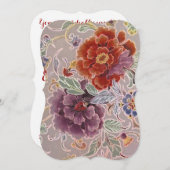 Floral Birthday Celebration Kaart (Voorkant / Achterkant)