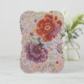 Floral Birthday Celebration Kaart (Staand voorkant)