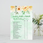 Floral Birthday Ever of Nooit Game (Staand voorkant)