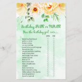 Floral Birthday Ever of Nooit Game (Voorkant)