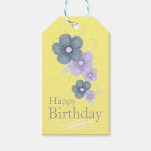 Floral Birthday Gift Labels Cadeaulabel