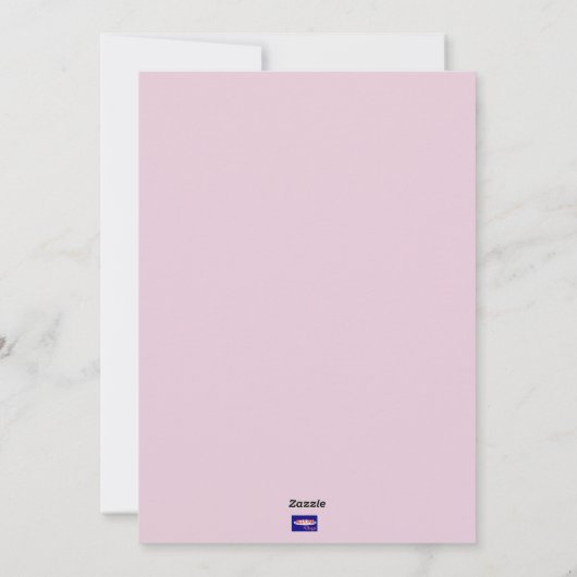 Floral Birthday Greetings Flat Kaart (Achterkant)