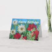 Floral Birthday Kaart (Voorkant)