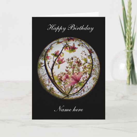 Floral Birthday-kaart Kaart (Voorkant)