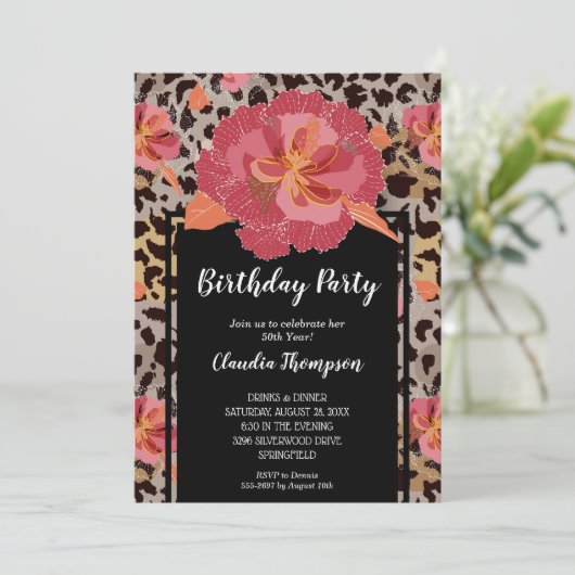 Floral Birthday Party (Staand voorkant)