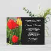 Floral Birthday Party Kaart (Staand voorkant)