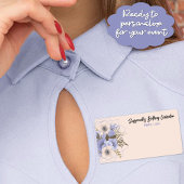 Floral Birthday Peach Violet Vijf Petal Wilde Roos Etiket