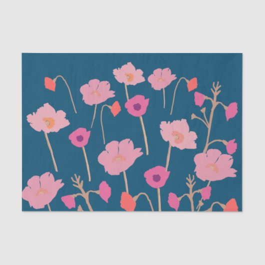  Floral Birthday Tissuepapier (Voorkant)