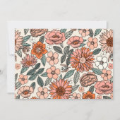 Floral Birthday Uitnodiging | Beach Birthday (Achterkant)