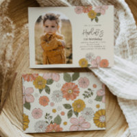 Floral Birthday Uitnodiging | Geestdag van het mei