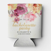 Floral Black Bachelorette Party Koelbox Blikjeskoeler (Voorkant)
