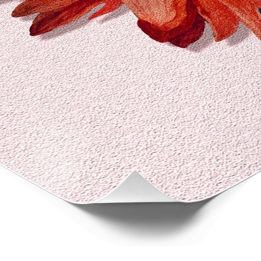 Floral Black Beauty Poster (Hoek)