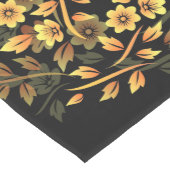 Floral Black en Gold Medium Tafelloper (Hoek)