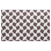 Floral Black Raven op White Stof (Fat Quarter)