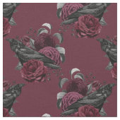 Floral Black Raven op wijn Stof (Close Up)