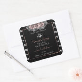 Floral Black Roos Gold Product Labels juwelen Logo (Envelop)