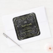 Floral Black Rozen Product Packaging Labels Logo (Envelop)