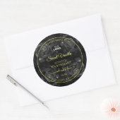 Floral Black Rozen Product Packaging Labels Logo (Envelop)