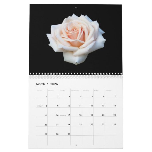 Floral Blackback Kalender 2025 (Mar 2026)