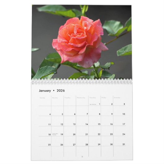 Floral Blackback Kalender 2025 (Jan 2026)