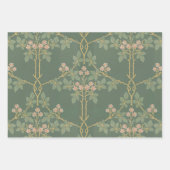 Floral  Blackberry Blossom Morris Pattern Inpakpapier Vel (Voorkant 3)