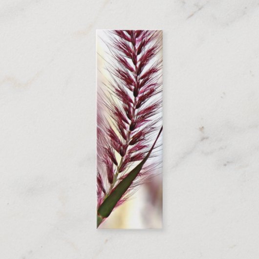 Floral Bladwijzer Mini Visitekaartje (Voorkant)