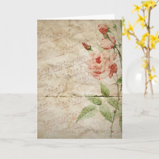 Floral Blank Notecard Kaart (Gele Bloem)