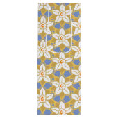 Floral blauw en geel Jonquil patroon Wijn Cadeautas (Voorkant)