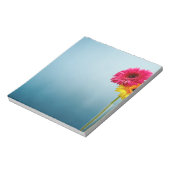 Floral blauw notitieblok (Linkerzijde)