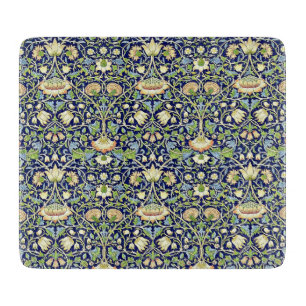 Floral  Blauw William Morris Antiek Kunst Snijplank