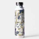 Floral Blauw Wit Water Fles (Links)