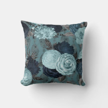 FLORAL BLAUWE HAMPTONS CUSHION
