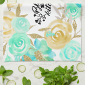 Floral Bless Deze keuken Theedoek (Gevouwen)
