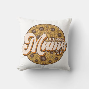 Floral Blessed Mama Kussen
