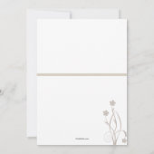 Floral Blessing Foto Eerste Heilige Communie Invit Kaart (Achterkant)