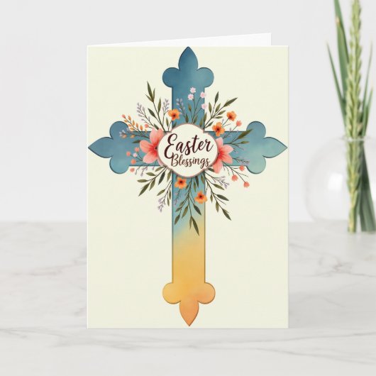 Floral Blessing Season Card Kaart (Voorkant)