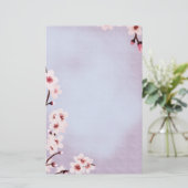 Floral Blessings ~Cherry Blossom~ Stationery Briefpapier (Staand voorkant)