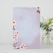 Floral Blessings ~Cherry Blossom~ Stationery Briefpapier (Staand voorkant)
