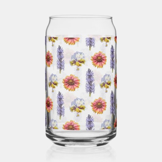 Floral Blikvorm Glas (Achterkant)